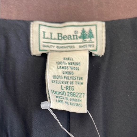 L.L. Bean Blue Zip Up Sweater with Ribbed Collar - Picture 6 of 7